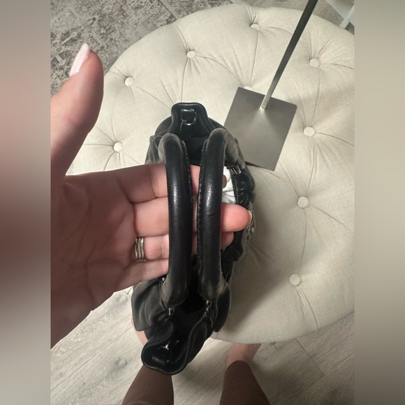 Prada Cervo Black Leather Hobo Bag with Dual Handles - Picture 7 of 14